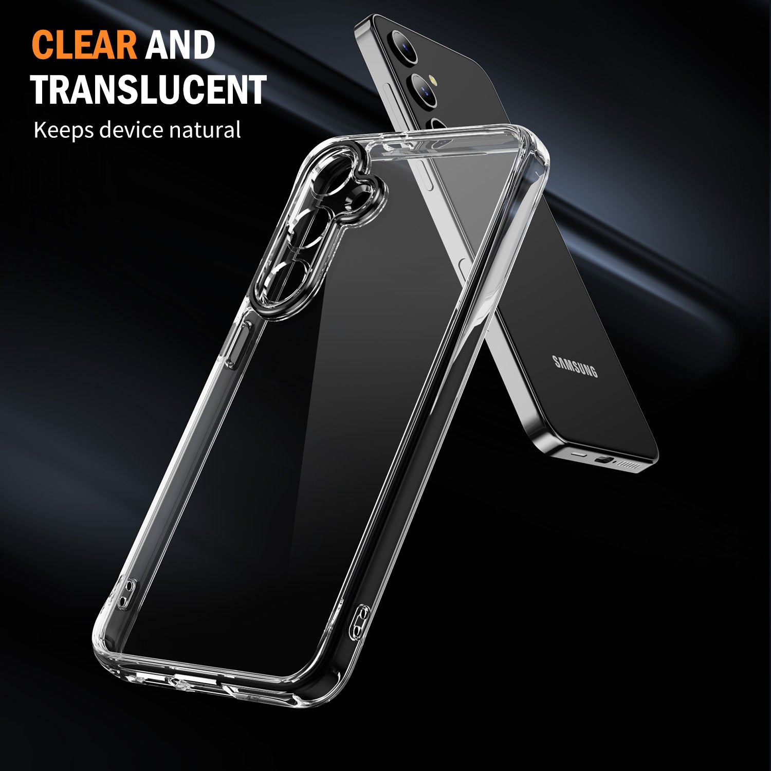 YSM For Samsung Galaxy S24 Slim Case Precise Lens Cutout Acrylic+TPU+Metal Mobile Phone Shell - Black YSM For Samsung Galaxy S24 Slim Case Precise Lens Cutout Acrylic+TPU+Metal Mobile Phone Shell - Black